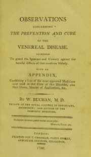Tapa de Observations concerning the prevention and cure of the venereal diseases