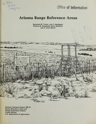 Tapa de Arizona range reference areas