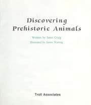 Tapa de Discovering Prehistoric Animals (Learn-About Books)