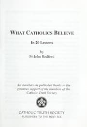 Tapa de What Catholics Believe..