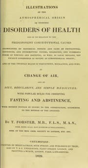 Tapa de Illustrations of the atmospherical origin of epidemic diseases, and of its relation to their predisponent constitutional causes