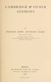 Tapa de Cambridge & other sermons