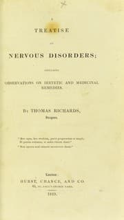 Tapa de A treatise on nervous disorders