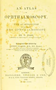 Tapa de An atlas of ophthalmoscopy