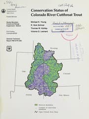 Tapa de Conservation status of Colorado River Cutthroat trout