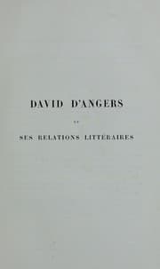 Tapa de David d'Angers et ses relations littéraires