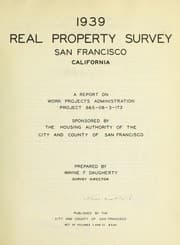 Tapa de 1939 real property survey, San Francisco, California