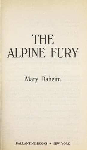 Tapa de The alpine fury