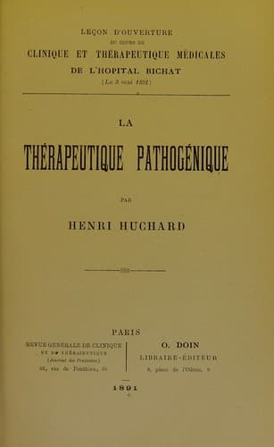 Tapa de La th©♭rapeutique pathog©♭nique