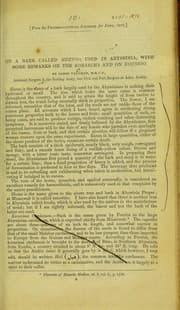 Tapa de On a bark called heeto, used in Abyssinia, with some remarks on the korarima and on koussoo