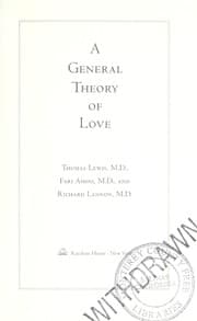 Tapa de A general theory of love
