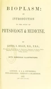 Tapa de Bioplasm : an introduction to the study of physiology & medicine