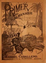 Tapa de Primer almanaque histórico, artístico y monumental de la República Mexicana 1883-1884