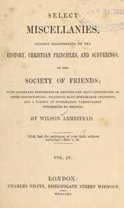 Tapa de Select miscellanies, chiefly illustrative of the history