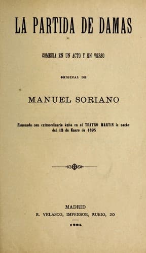 Tapa de La partida de damas