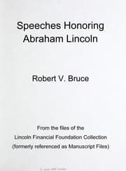 Tapa de Speeches honoring Abraham Lincoln