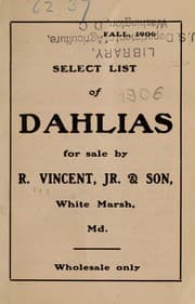 Tapa de Select list of dahlias
