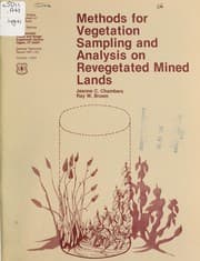 Tapa de Methods for vegetation sampling and analysis on revegetated mined lands