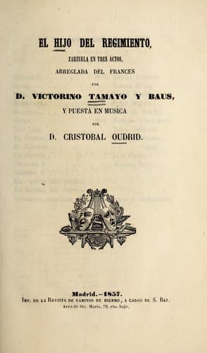 Tapa de El hijo del regimiento