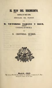 Tapa de El hijo del regimiento
