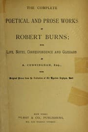 Tapa de The complete poetical and prose works of Robert Burns