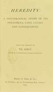 Tapa de Heredity : a psychological study of its phenomena, laws, causes, and consequences