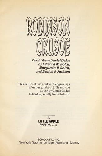 Tapa de Robinson Crusoe