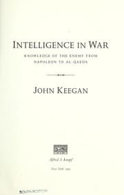 Tapa de Intelligence in War