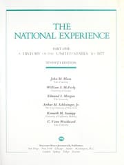 Tapa de The National Experience, Part One