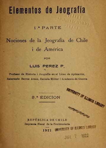 Tapa de Elementos de jeografi a
