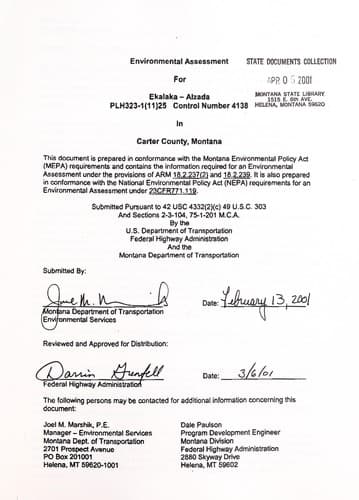 Tapa de Environmental assessment