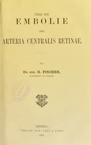 Tapa de Uber die Embolie der Arteria centralis retinae