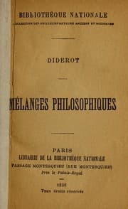 Tapa de Mélanges philosophiques