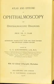 Tapa de Atlas and epitome of ophthalmoscopy and ophthalmoscopic diagnosis