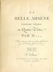 Tapa de La belle Arsène