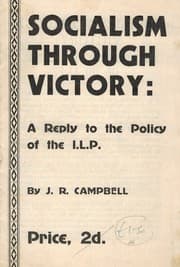 Tapa de Socialism through victory