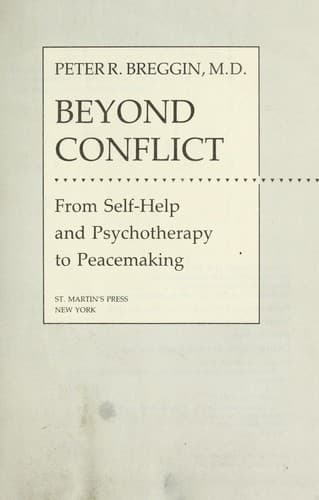 Tapa de Beyond conflict
