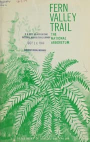 Tapa de Fern Valley trail; the National Arboretum
