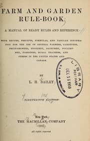 Tapa de Farm and garden rule-book