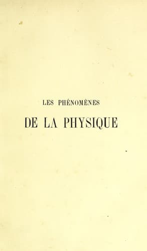 Tapa de Les ph©♭nom©·nes de la physique