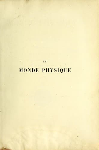 Tapa de Le monde physique