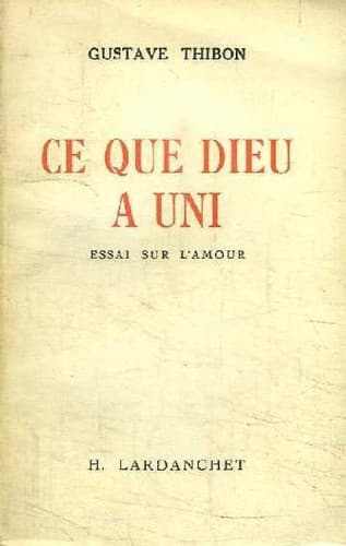 Tapa de Ce que Dieu a uni