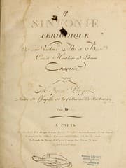 Tapa de Sinfonie p℗♭Ứriodique a deux violons, alto et basse, cor et hautbois ad libitum