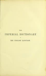 Tapa de The imperial dictionary of the English language