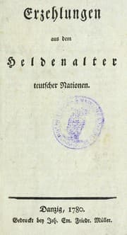 Tapa de Erzehlungen aus dem Heldenalter teutscher Nationen