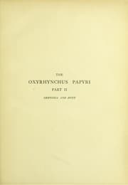 Tapa de The Oxyrhynchus papyri