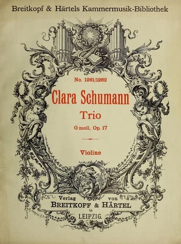 Tapa de Trio, G moll, Op. 17