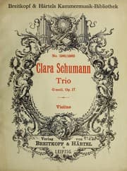 Tapa de Trio, G moll, Op. 17