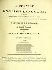 Tapa de A dictionary of the English language