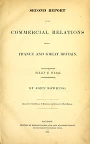 Tapa de Second report on the commercial relations between France and Great Britain